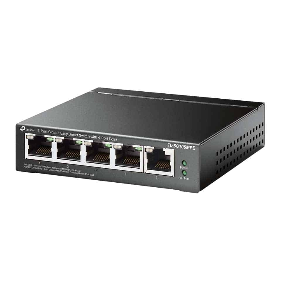 (image for) tp-link TL-SG105MPE 5-Port Gigabit Rackmount Switch with PoE+